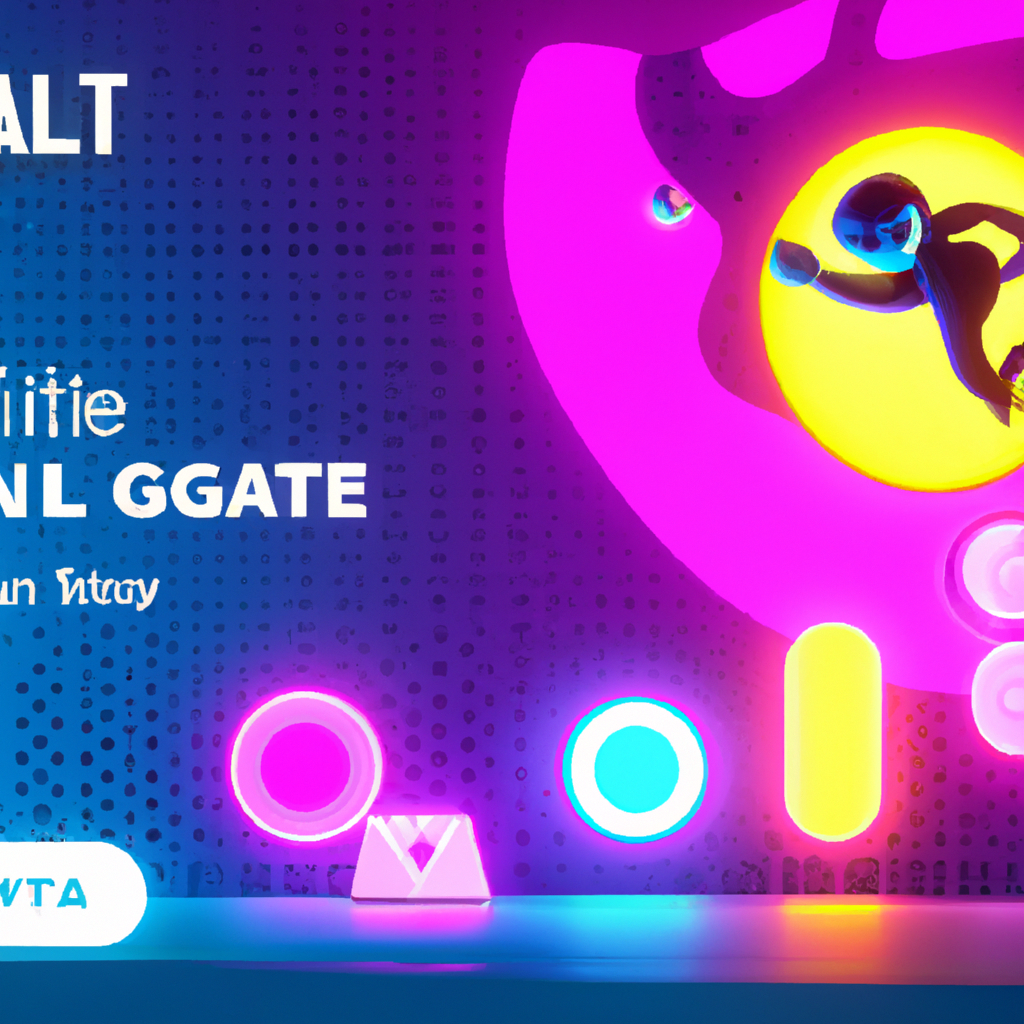 Gallery thumbnail: neon platformer with HUD